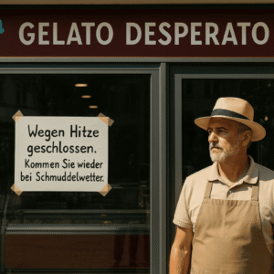 Eisverkäufer weigert sich, bei Hitze zu arbeiten