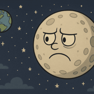 Der Mond wünscht sich einen anderen Ausblick als die Erde
